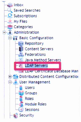 Documentum : DA : LDAP Servers Configuration, dm_LDAPSynchronization job
